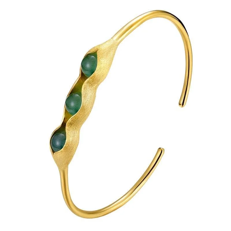 custom bangles for women -Pea Pods Design Bangle