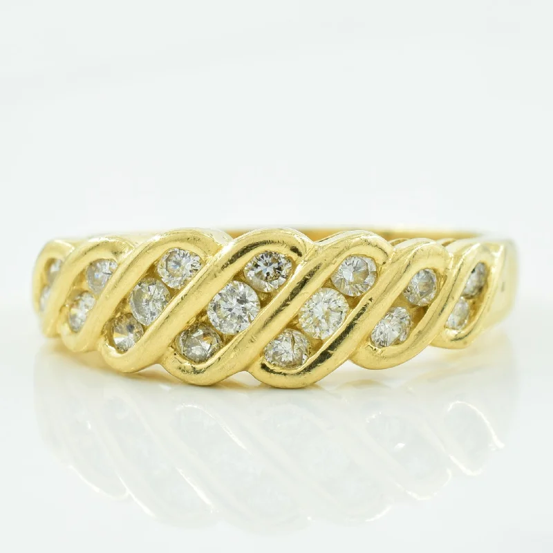 Channel Set Diamond Ring | 0.35ctw | SZ 7.25 |