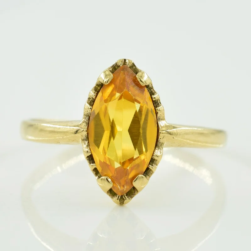 Synthetic Yellow Sapphire Ring | 1.00ct | SZ 5.25 |