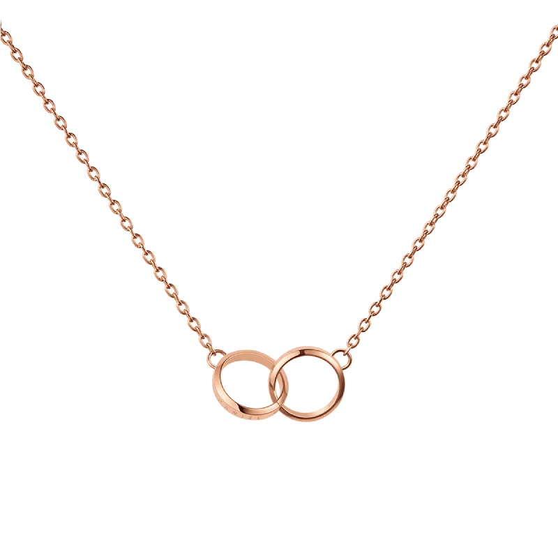 engagement pendant necklaces for women -Daniel Wellington Elan Unity Necklace Rose Gold