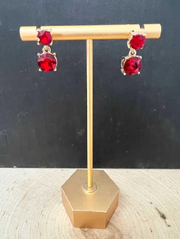 women’s silver drop earrings -Ruby Zuzu Earrings