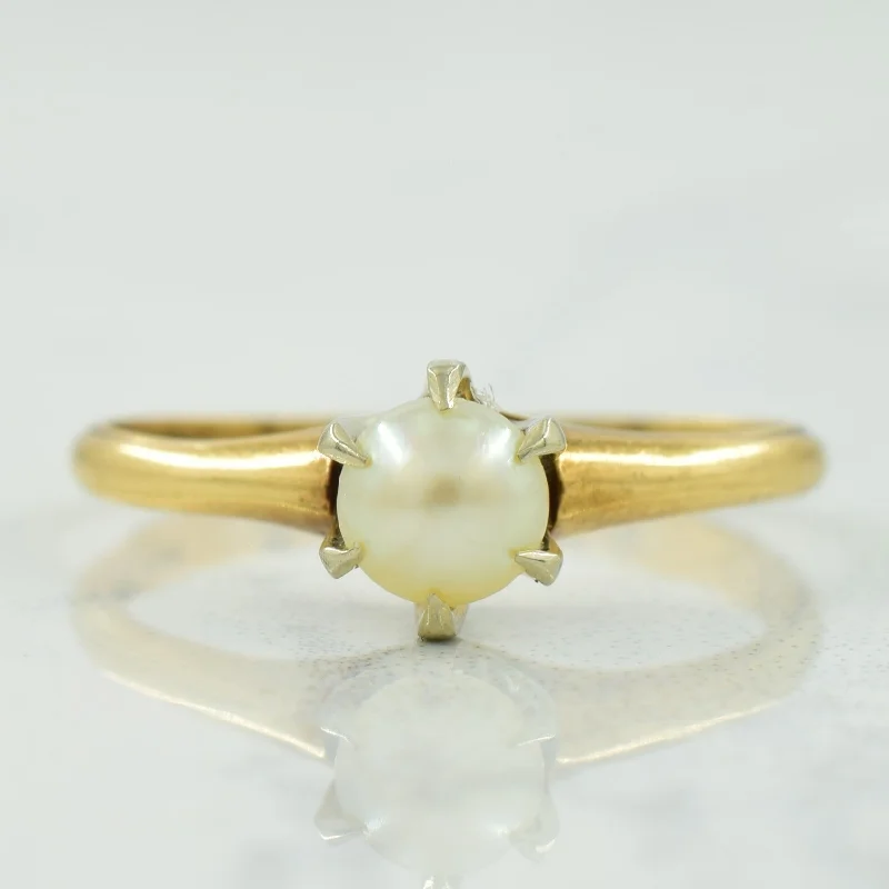 Pearl Ring | 0.40ct | SZ 5.5 |