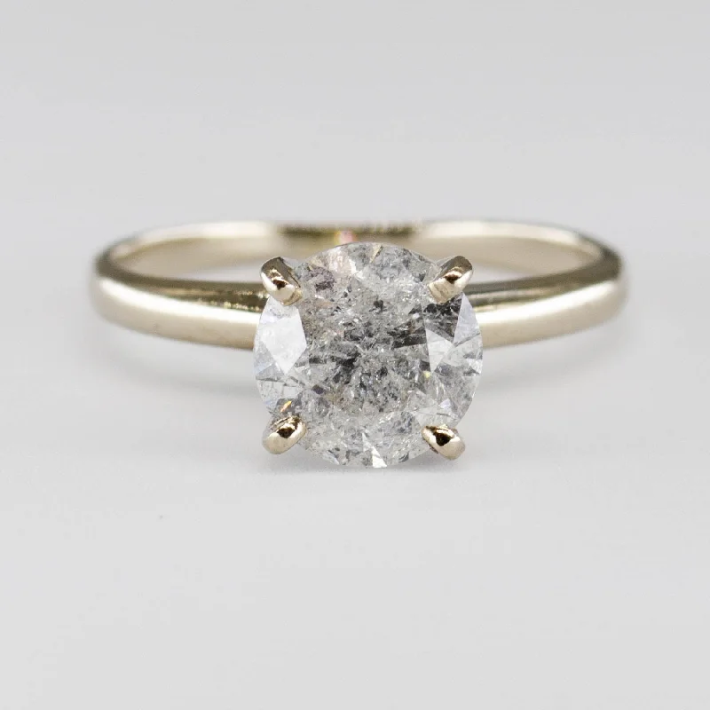 Solitaire Diamond Engagement 14k Ring | 1.25ct | SZ 4.5 |