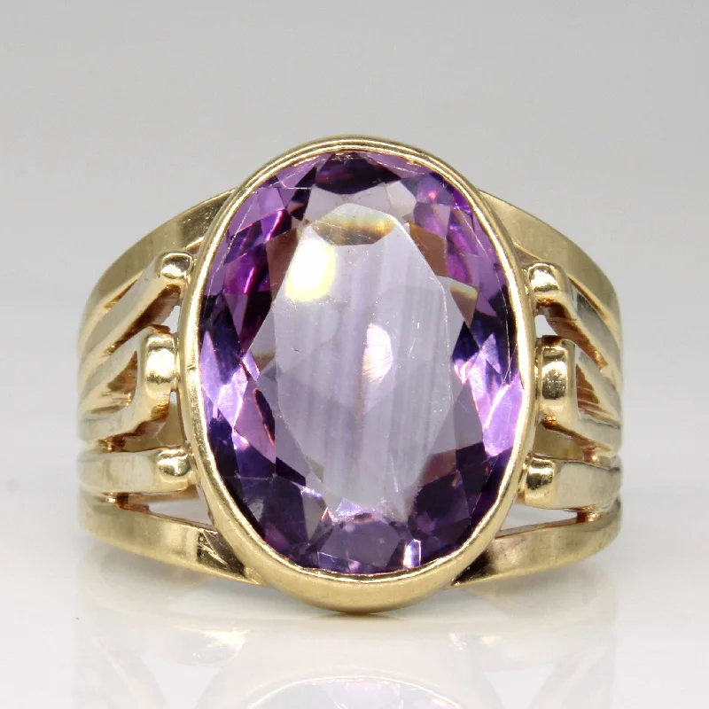 Amethyst Cocktail Ring | 5.80ct | SZ 9.25 |