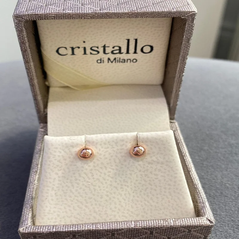 geometric earrings for women -Cristallo Di Milano Stud Earrings