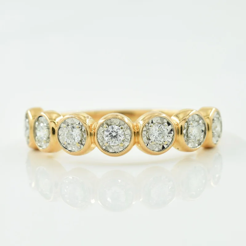 Semi Eternity Diamond Ring | 0.14ctw | SZ 6.25 |