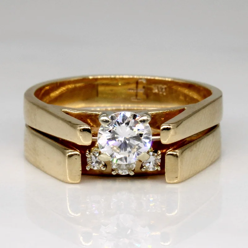 Diamond Wedding Ring Set | 0.45ctw | SZ 5.75 |