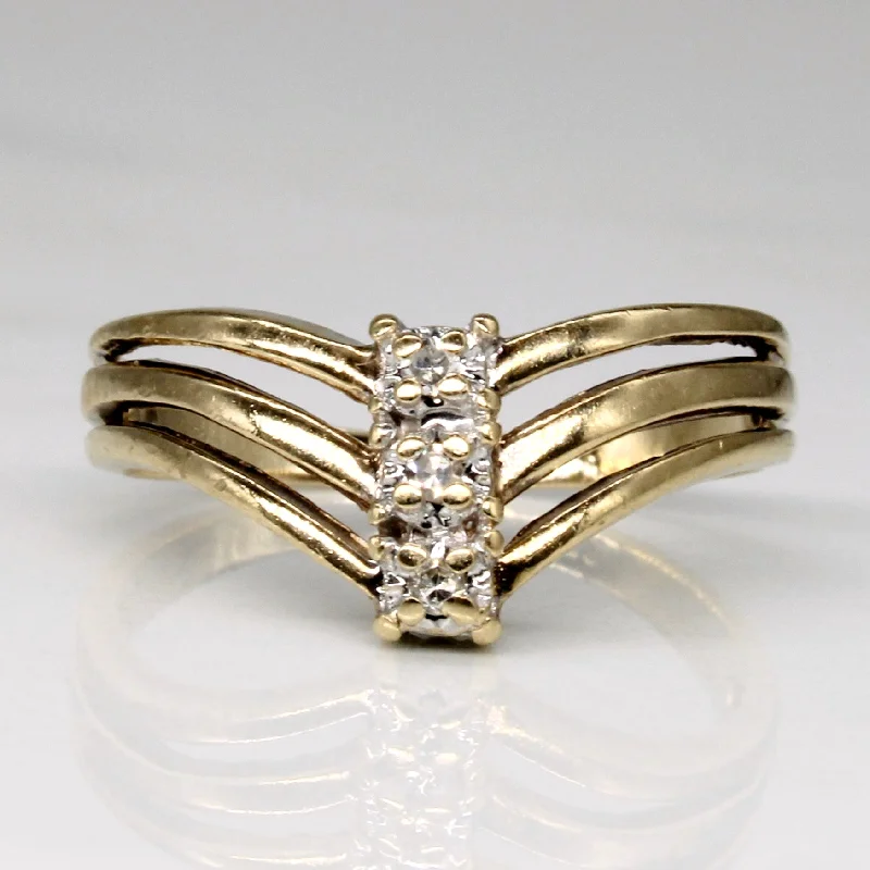 Vertical Diamond Ring | 0.03ctw | SZ 4.25 |