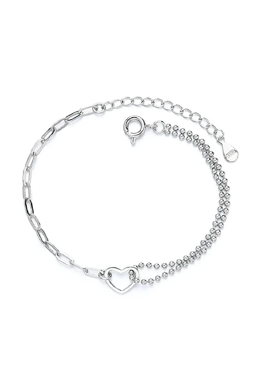 boho bangles for women -Love Heart Link Bracelets