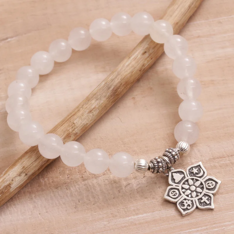 women’s gold bracelets -Unity Flower Moonstone Bracelet