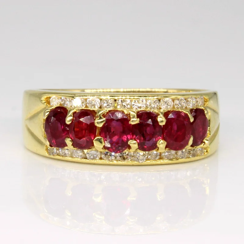 Ruby & Diamond 18k Ring | 1.20ctw, 0.33ctw | SZ 9.25 |