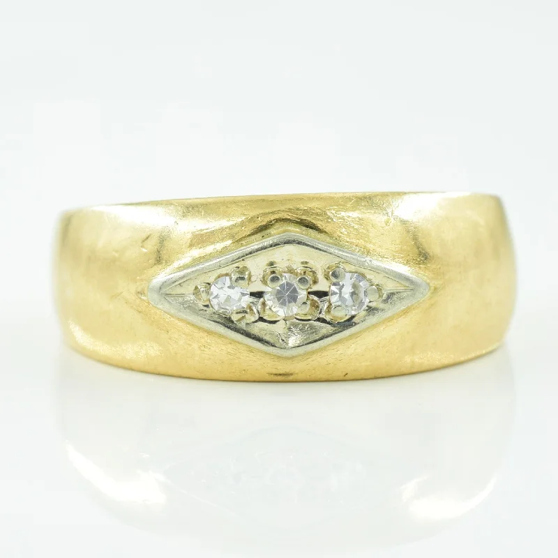 Three Stone Diamond Ring | 0.05ctw | SZ 7 |