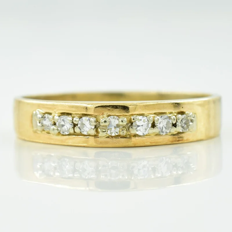 Pave Set Diamond Ring | 0.07ctw | SZ 7.25 |