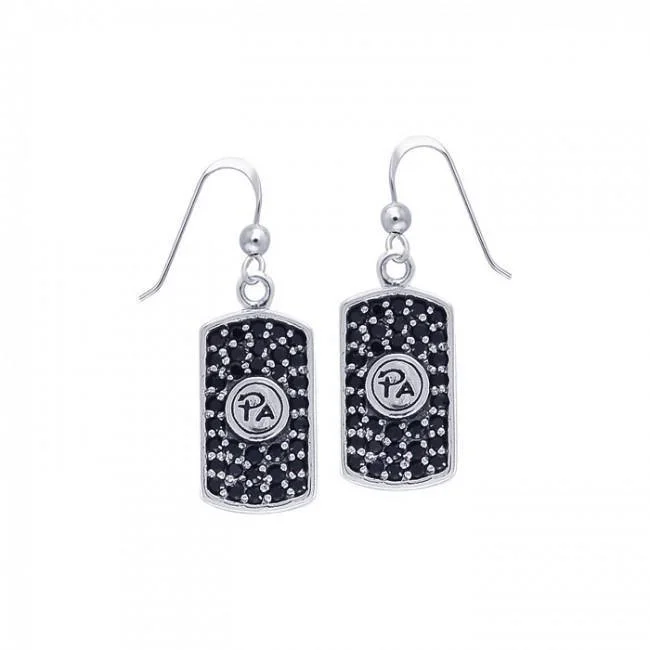 silver earrings for women -Performance Amulet TER1295