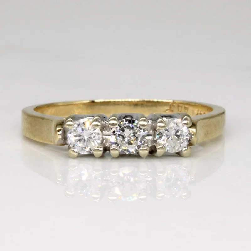 Three Stone Diamond Ring | 0.30ctw | SZ 5.75 |