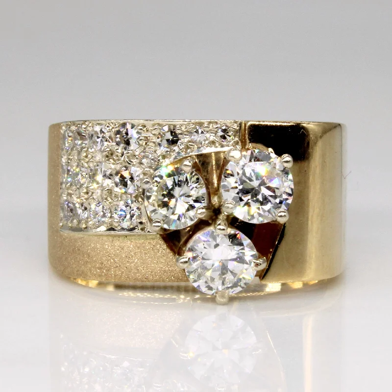 Abstract Diamond Ring | 1.29ctw | SZ 8.5 |