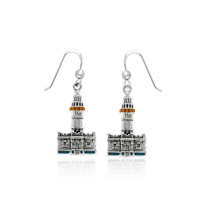 geometric earrings for women -Cape Byron Lighthouse Earrings TER1384