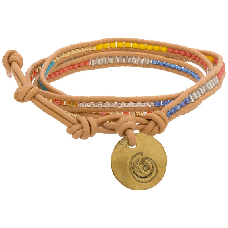 designer bracelets for women -Good Karma Triple Wrap Bracelet