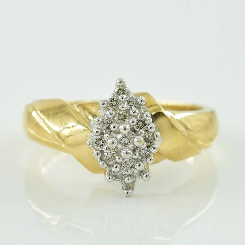 Cluster Diamond Ring | 0.15ctw | SZ 6.25 |