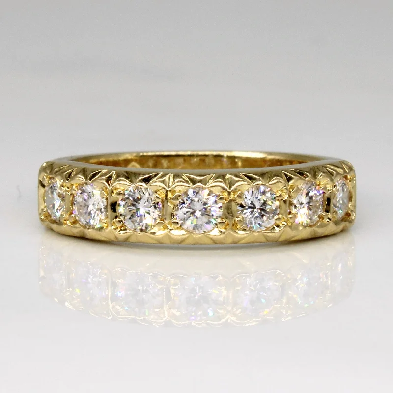 Flush Set Diamond Ring | 0.53ctw | SZ 5.75 |