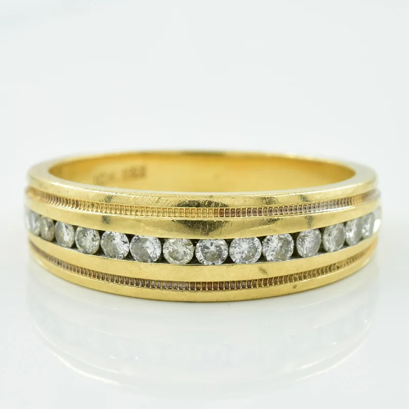 Channel Set Diamond Ring | 0.42ctw | SZ 11 |