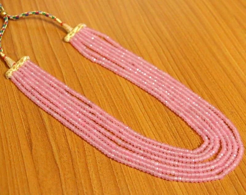 designer choker necklaces for women -Pink onyx necklaces