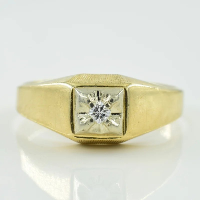 Solitaire Diamond Ring | 0.05ct | SZ 8.75 |