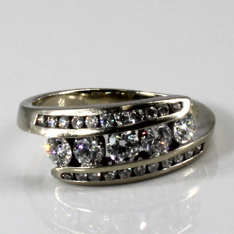 Bypass Channel Set Diamond Ring | 1.20ctw | SZ 7.5 |