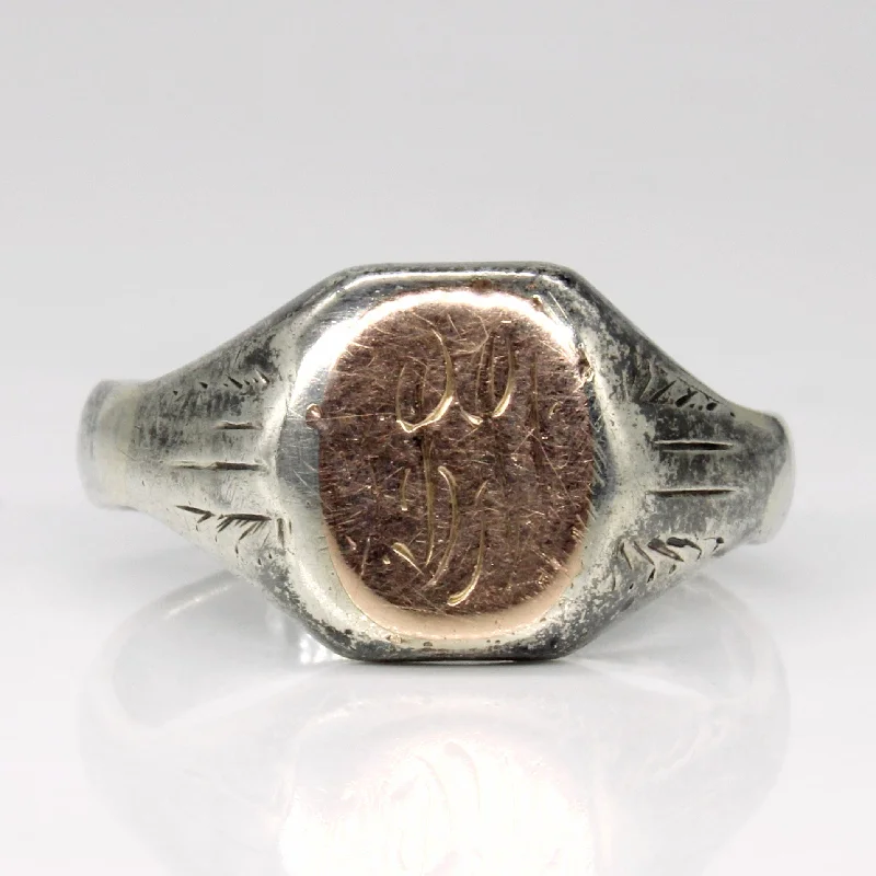 Sterling Silver Signet Ring | SZ 11 |