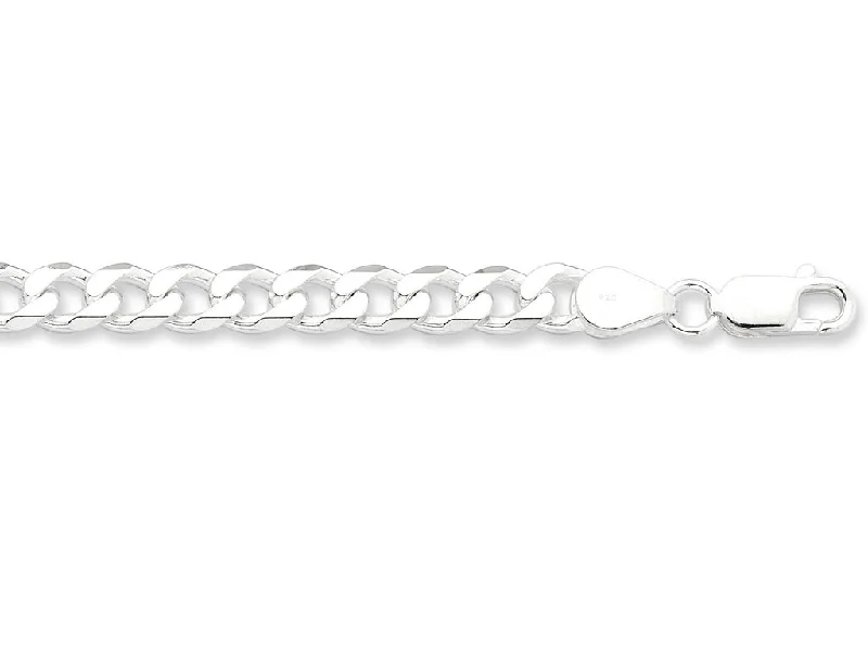 high-end necklaces for women -50cm Sterling Silver Curb Necklace