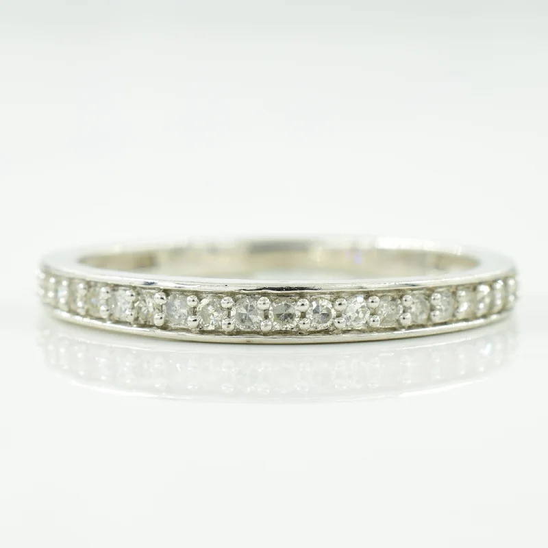 Semi Eternity Diamond Ring | 0.15ctw | SZ 7.5 |