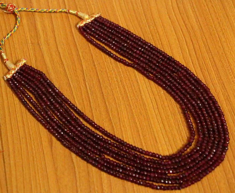 delicate crystal necklaces for women -Maroon onyx necklaces