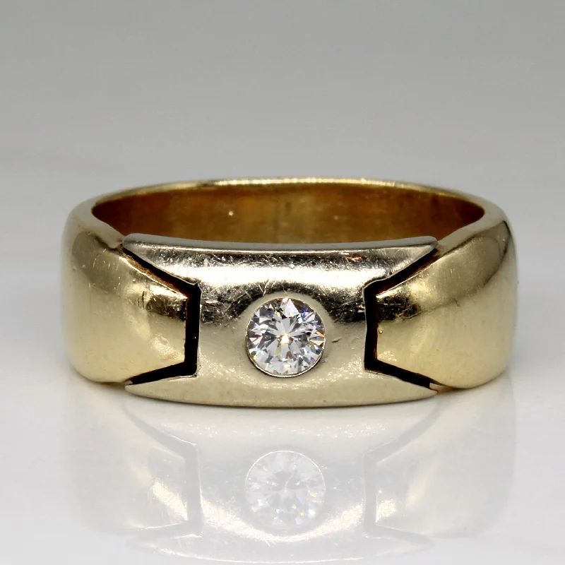 Flush Set Diamond Ring | 0.21ct | SZ 9.25 |