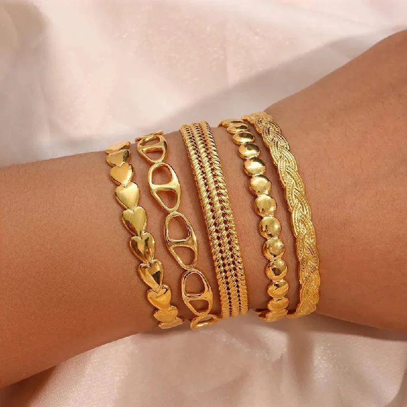 ethnic bangles for women -Gold Plated Stainless Steel Tarnish Free Bangle Selection