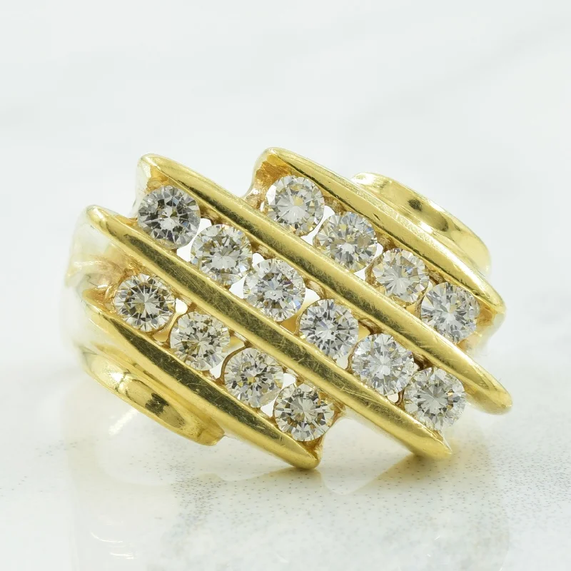 Channel Set Diamond Ring | 0.77ctw | SZ 6.75 |