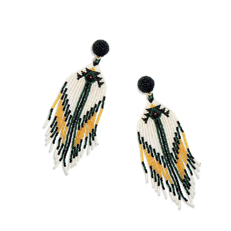 diamond earrings for women -Eagles Drum Beaded Earring