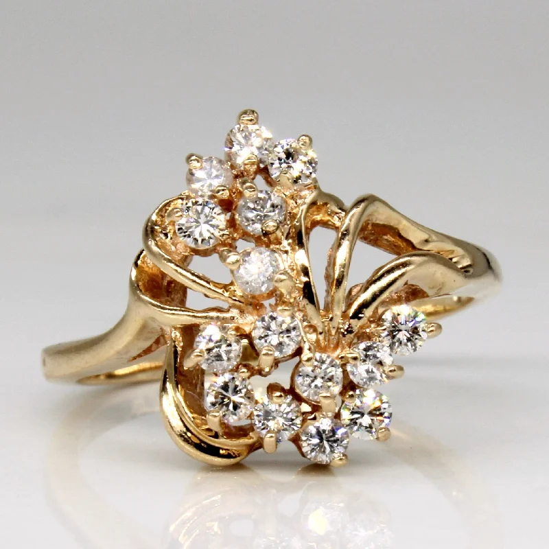 Diamond Cocktail Ring | 0.33ctw | SZ 7.25 |