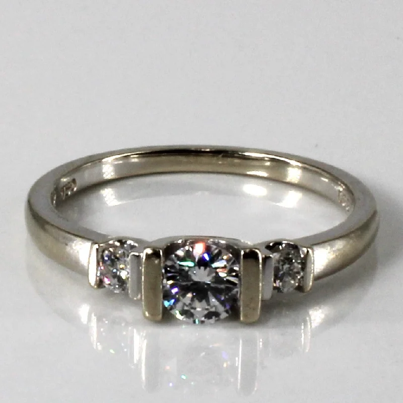 Three Stone Diamond Ring | 0.44ctw | SZ 6.75 |