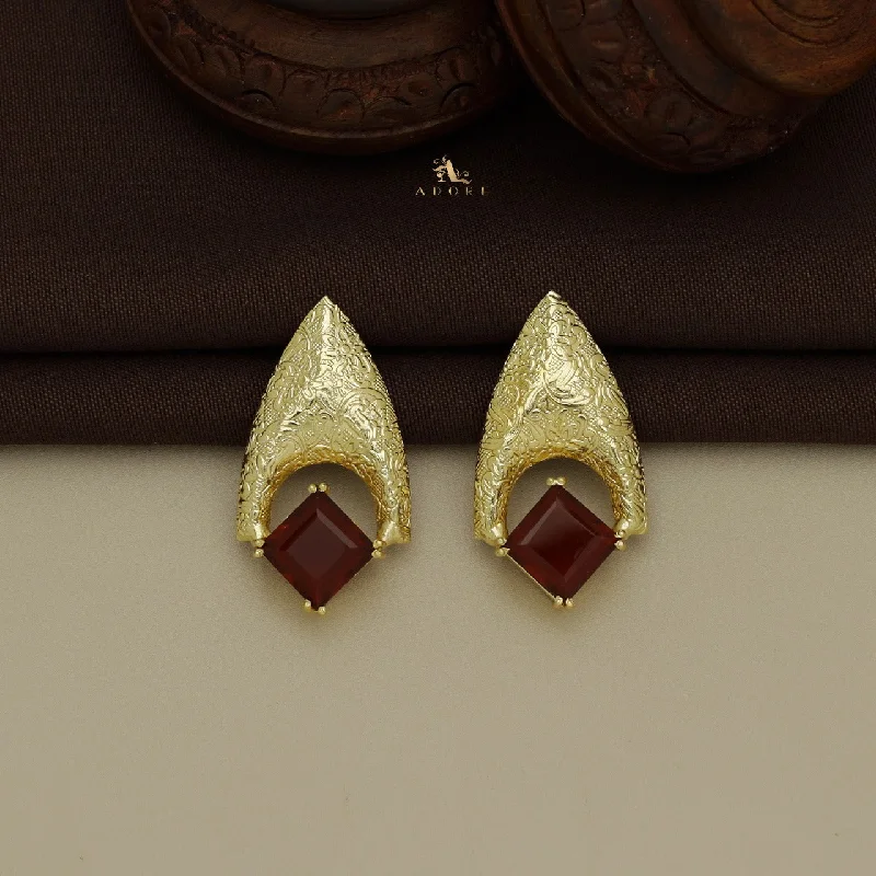 drop earrings for women -Golden Anchor Glossy Earring