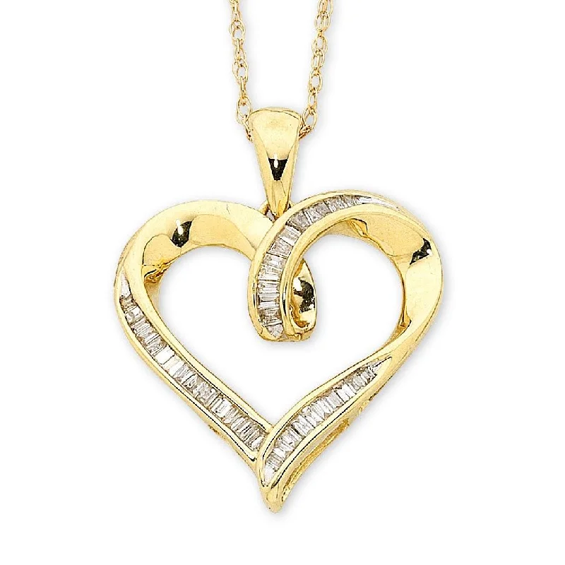 sophisticated necklaces for women -9ct Yellow Gold Diamond Pendant 0.20ct