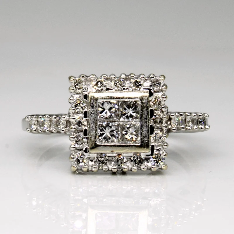 Princess Cut Diamond Engagement Ring | 0.50ctw | SZ 5.25 |