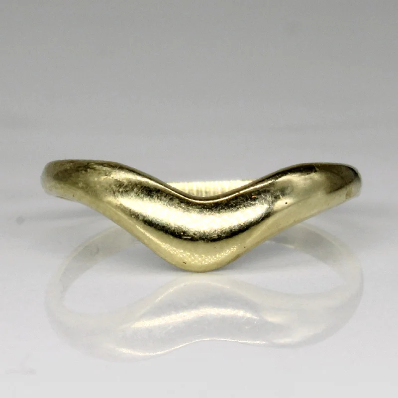 14k Yellow Gold Contour Ring | SZ 7.5 |