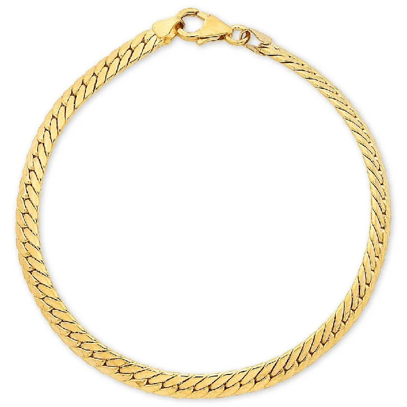 charm pendant necklaces for women -9ct Yellow Gold Herringbone Necklace 45cm