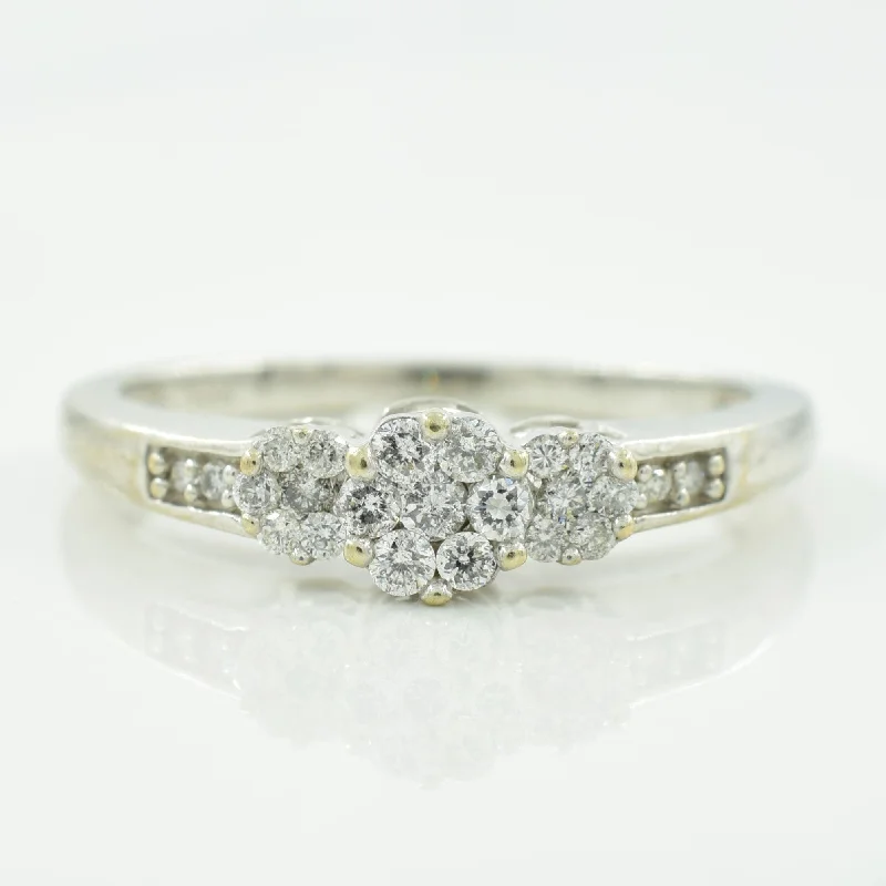 Multi Diamond Cluster Ring | 0.22ctw | SZ 7.25 |