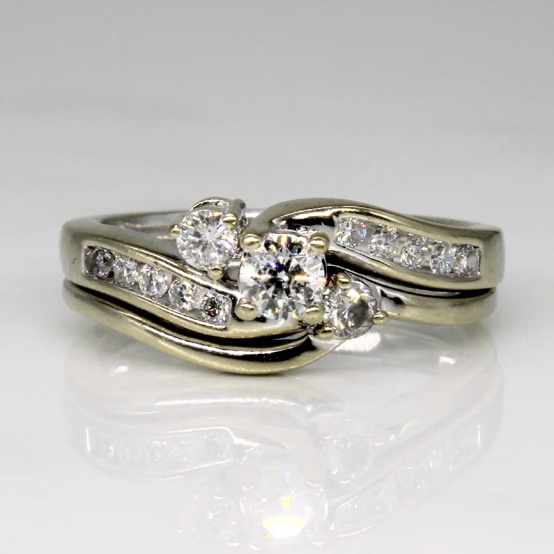 Diamond Wedding Ring Set | 0.51ctw | SZ 6.75 |