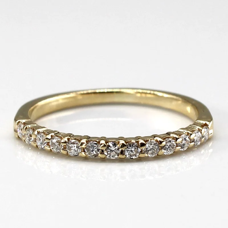 affordable diamond engagement rings -Semi Eternity Diamond Ring | 0.20ctw | SZ 6 |