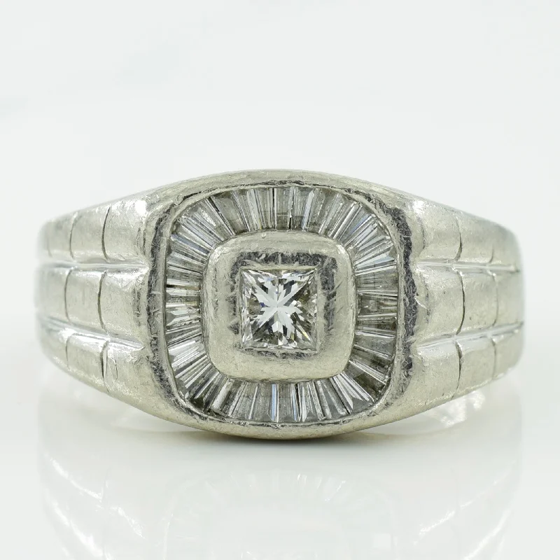 Halo Set Diamond Ring | 0.62ctw | SZ 9.5 |