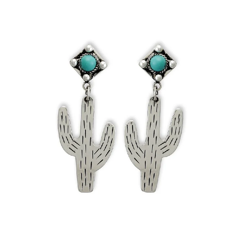 cute earrings for women -Cactus Soul Earrings