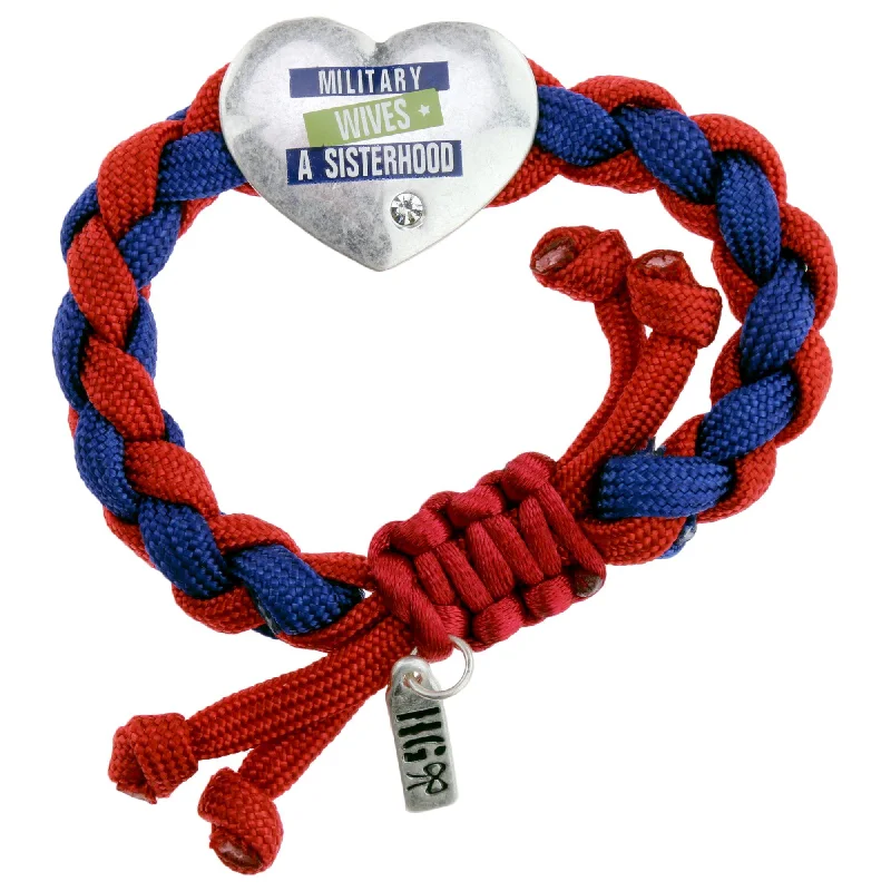 women’s leather bracelets -Military Wives Paracord Bracelet