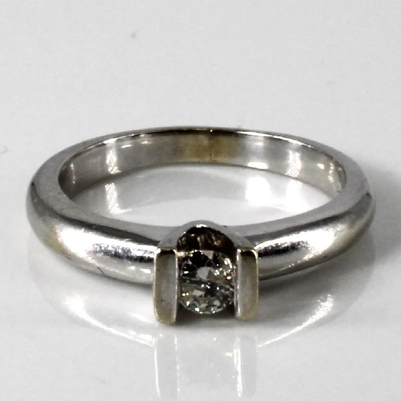 Tension Set Diamond Ring | 0.16ct | SZ 5.25 |